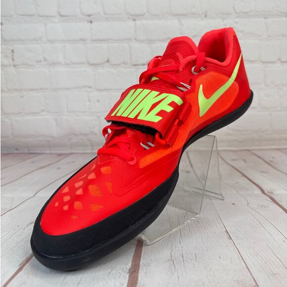 Nike Zoom SD 4 'Bright Crimson Lime Blast' Throwing Shoes Mens Sz 9 (HQ3487-600) - Picture 4 of 10